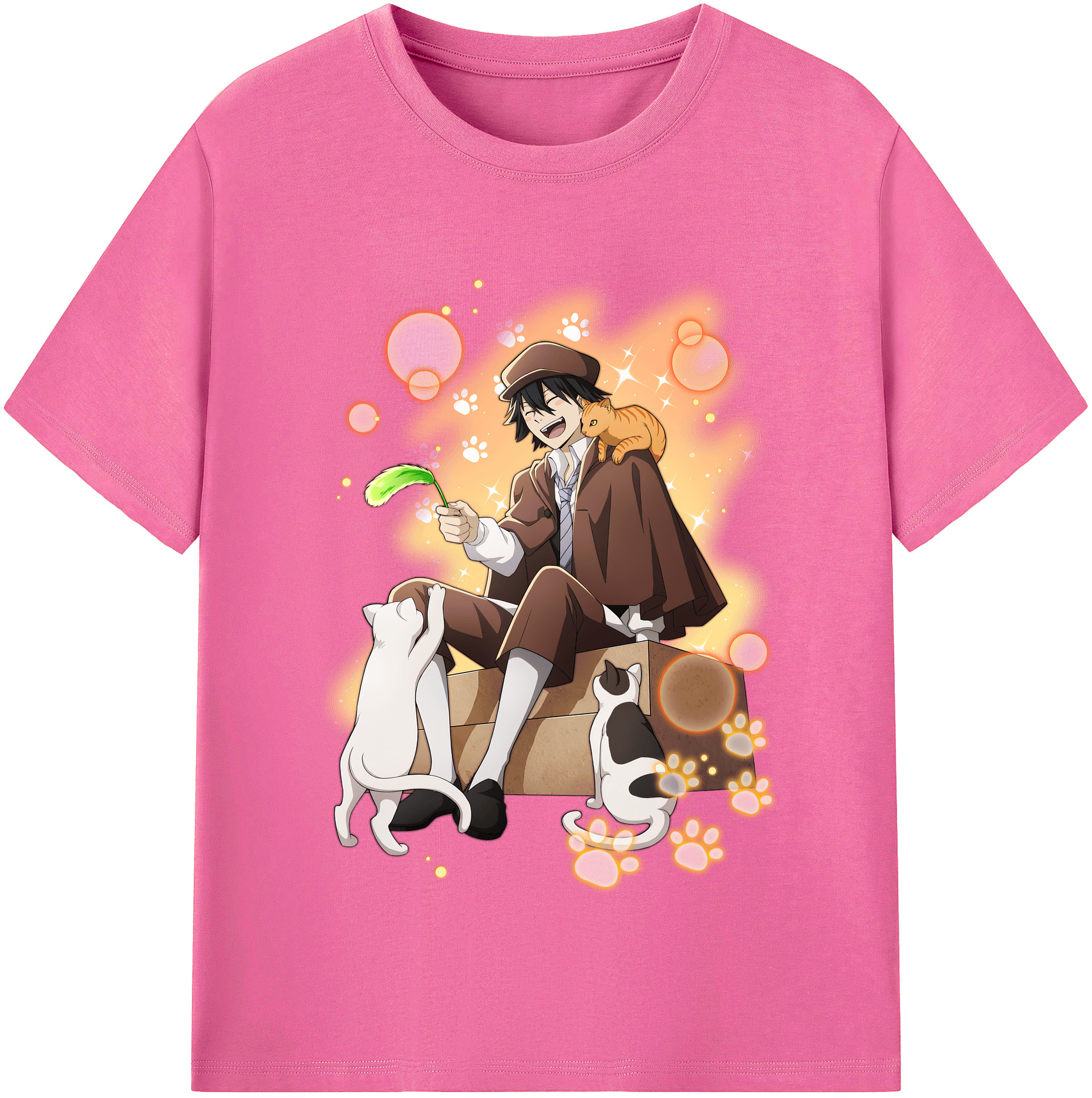 （画像用） 文豪ストレイドッグス Bungo Stray Dogs レディースカジュアルプリントTシャツ（綿100％）